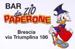 Il Bar da Zio Paperone è in via Triumplina a Brescia